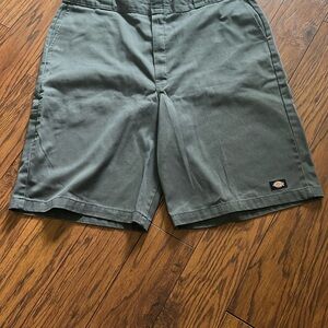 Dickies Gray Flat Front Shorts Durable Casual Wear